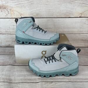 On Cloudridge Womens Sz 9 Trail Hiking Shoes Boots Glacier Sea